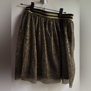 H&M Gold Shimmery Skirt